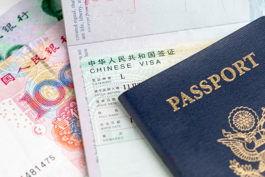 中国签证与美国护照